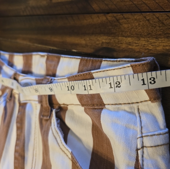 Saints And Hearts Striped Flare Jeans - Picture 7 of 15